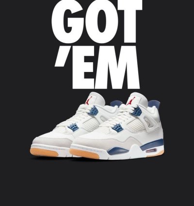 Jordan 4 sb navy blue 12