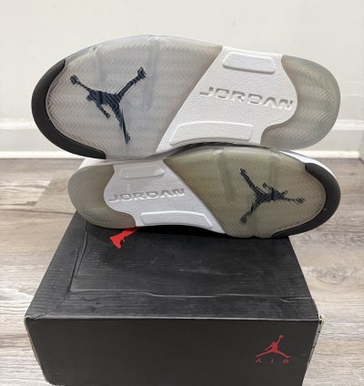 Jordan 5 Metallic White