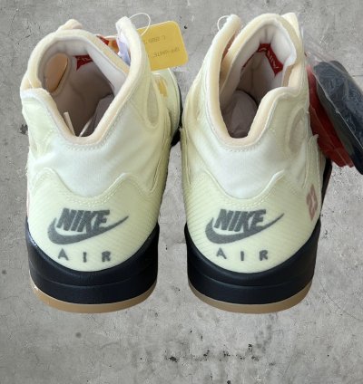 Jordan 5 Off-White Sail Sneakers