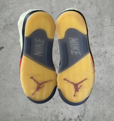 Jordan 5 Off-White Sail Sneakers