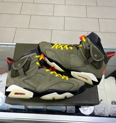 JORDAN 6 RETRO TRAVIS SCOTT OLIVE