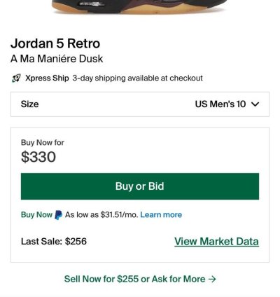 Ma Mani re Air Jordan 5 Retro Dusk