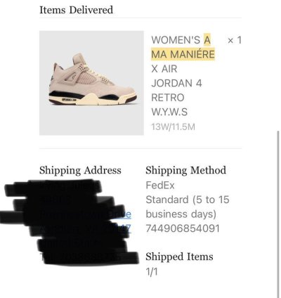 Ma Mani re Jordan 4