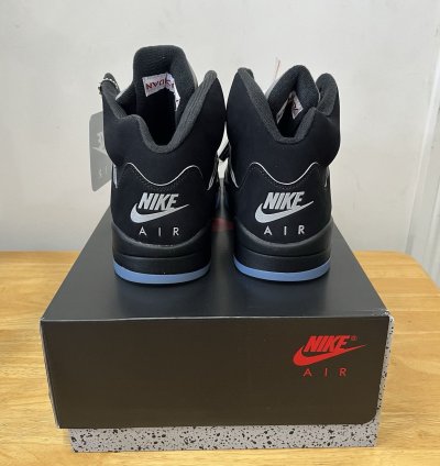 Men Size 10 Air Jordan 5 Black Metallic Reimagined 2025