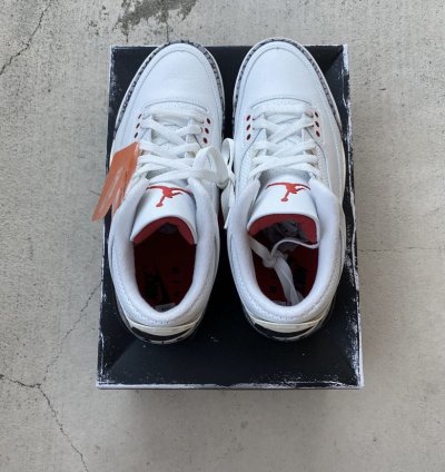 Men size 9 Nike Air Jordan 3 retro white cement reimagined