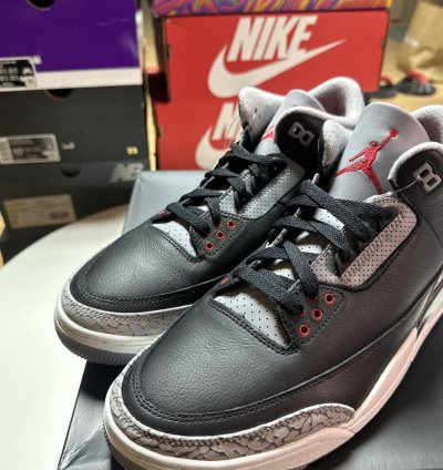 NEW Size 10 5 US Men - Jordan 3 Retro OG 2024 Black Cement