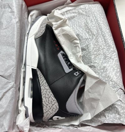 NEW Size 10 5 US Men - Jordan 3 Retro OG 2024 Black Cement