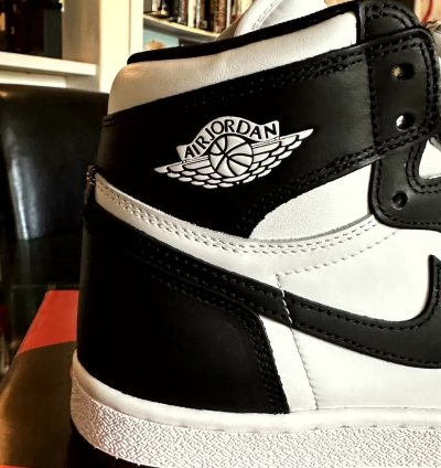 NIKE AIR JORDAN 1 85 RETRO HIGH BLACK WHITE 9 5 BQ4422-001