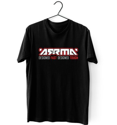 ARRMA RC Car Logo Men's Black T-shirt USA Size S to 5XL