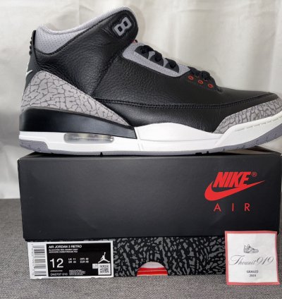 Nike Air Jordan 3 Retro Black Cement (2024) 12 DN3707-010