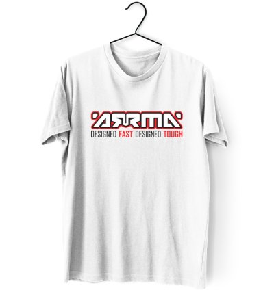 ARRMA RC Car Logo Men's White T-shirt USA Size S to 5XL