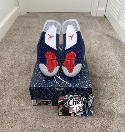 Nike Air Jordan 4 Retro Midnight Navy Size 10 5 New
