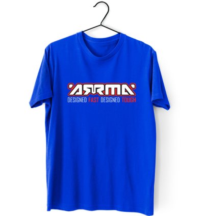 ARRMA RC Car Logo Men's Blue T-shirt USA Size S to 5XL