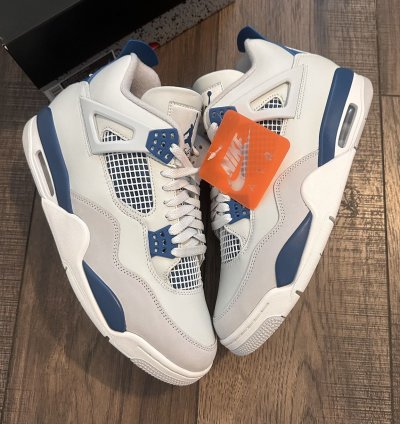 Nike Air Jordan 4 Retro Military Blue 2024 Sz 10 5 New