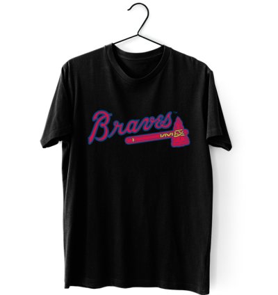Braves Logo Men's T-shirt USA Size S to 5XL