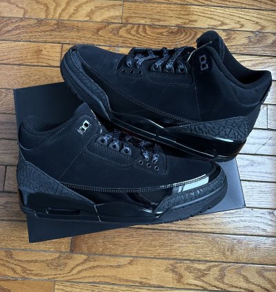 Nike Air Jordan Retro 3 Black Cat Mens Size 11 CT8532-001