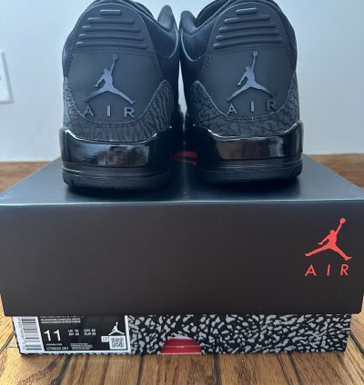 Nike Air Jordan Retro 3 Black Cat Mens Size 11 CT8532-001