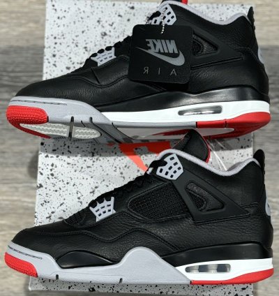 Nike Air Jordan Retro 4 Bred Reimagined