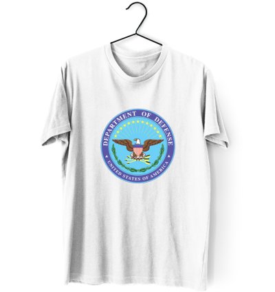 Department Defense Seal Logo Men's White T-shirt USA Size S to 5XL