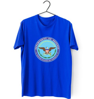 Department Defense Seal Logo Men's Blue T-shirt USA Size S to 5XL
