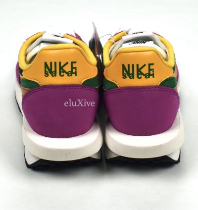Nike Sacai LD Waffle Sneakers Pine Green Clay Orange DS19