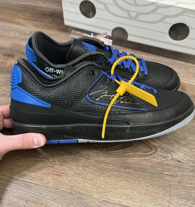 Off-White Air Jordan 2 Retro low black SP Size 11 5