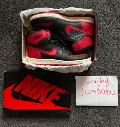 RARE Jordan 1 High OG Bred Black Red (1985) VINTAGE