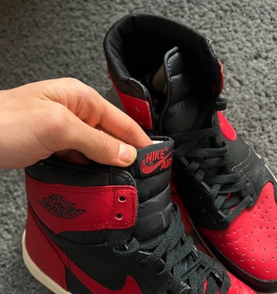 RARE Jordan 1 High OG Bred Black Red (1985) VINTAGE