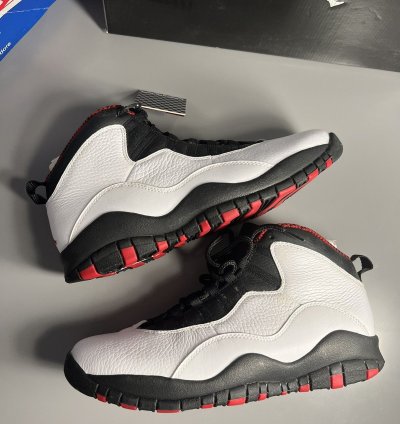 Retro Air Jordan 10 Chicago 2012 white varsity black