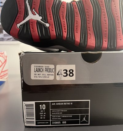 Retro Air Jordan 10 Chicago 2012 white varsity black