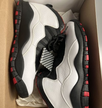 Retro Air Jordan 10 Chicago 2012 white varsity black