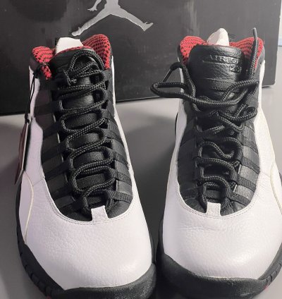 Retro Air Jordan 10 Chicago 2012 white varsity black