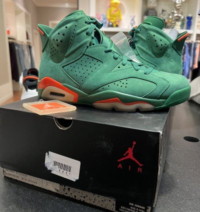 SAMPLE Jordan Retro 6 Gatorade Green