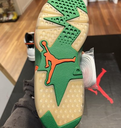 SAMPLE Jordan Retro 6 Gatorade Green