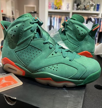SAMPLE Jordan Retro 6 Gatorade Green