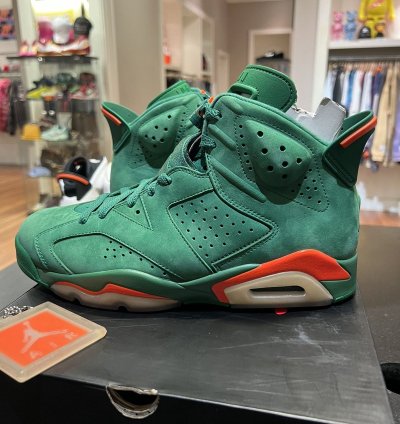 SAMPLE Jordan Retro 6 Gatorade Green