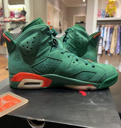 SAMPLE Jordan Retro 6 Gatorade Green