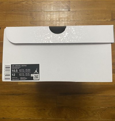 Size 10 5 - Air Jordan 4 Retro White Thunder Black Men