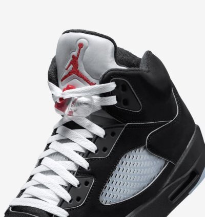 Size 11 Nike Air Jordan 5 Retro OG Black Metallic Reimagined
