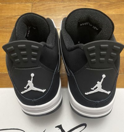 Size 12 - Air Jordan 4 Retro White Thunder Black Men