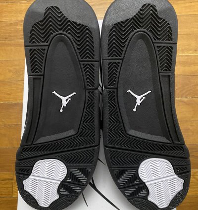 Size 12 - Air Jordan 4 Retro White Thunder Black Men