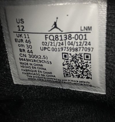 Size 12 - Air Jordan 4 Retro White Thunder Black Men