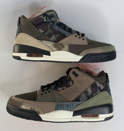 Size 12 - Nike Air Jordan 3 Retro Camo Patch Work DO1830-200