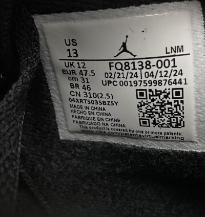 Size 13 - Air Jordan 4 Retro White Thunder Black Men