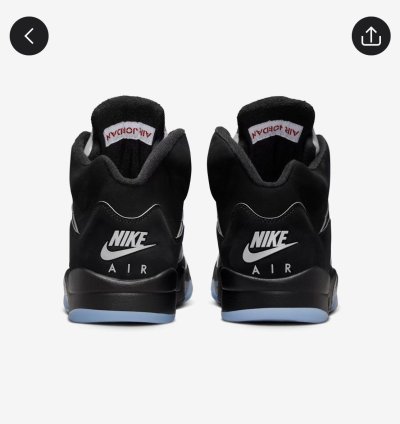 Size 13 - Air Jordan 5 Retro OG Black Metallic Reimagined