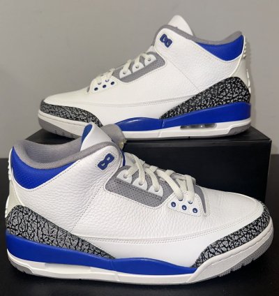 Size 13 - Jordan 3 Retro Mid Racer Blue
