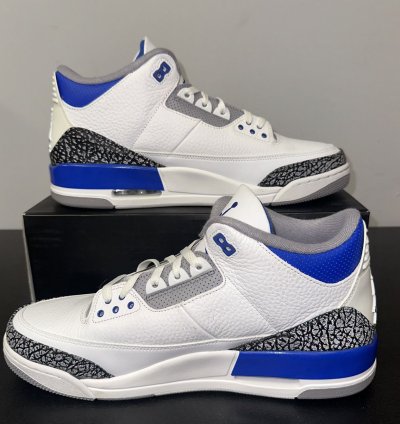 Size 13 - Jordan 3 Retro Mid Racer Blue