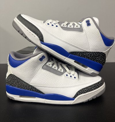 Size 13 - Jordan 3 Retro Mid Racer Blue