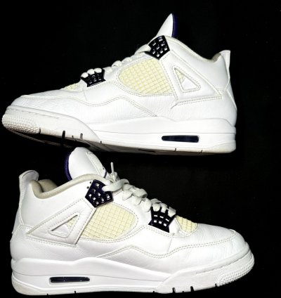 Size 8 5 - Nike Air Jordan 4 Retro Purple Metallic Shoes