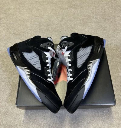 Size 9 - Air Jordan 5 Retro OG Black Metallic Reimagined